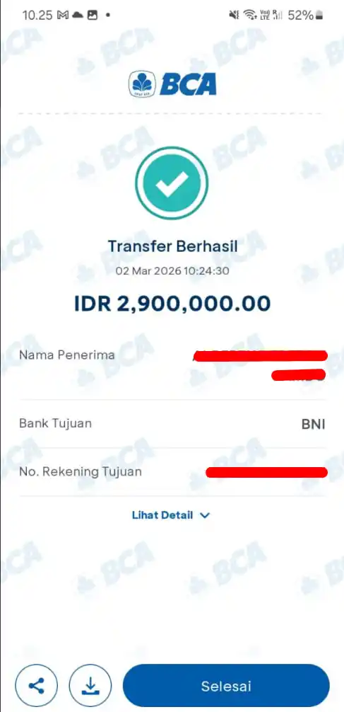 Bukti Transfer