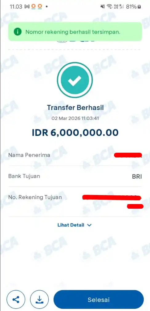 Bukti Transfer