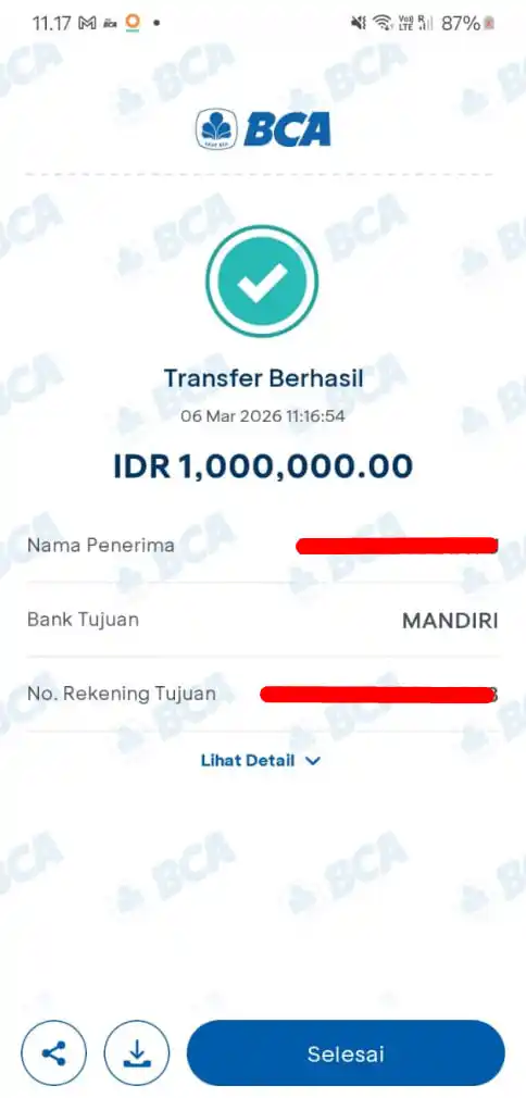 Bukti Transfer