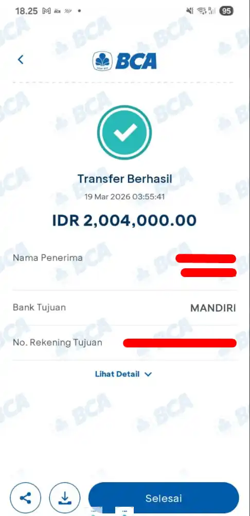 Bukti Transfer