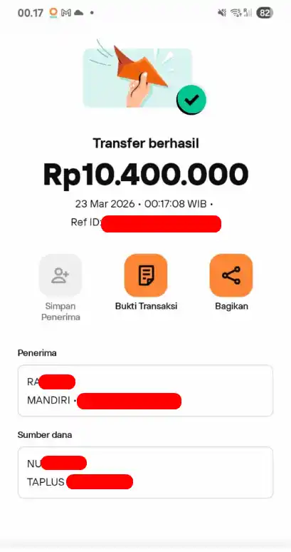 Bukti Transfer