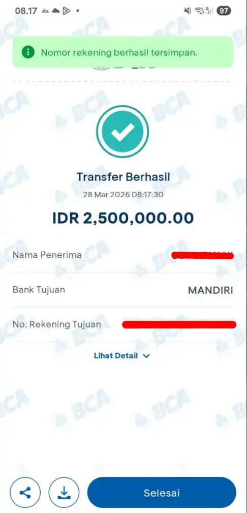 Bukti Transfer