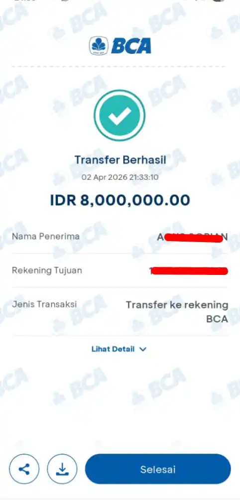 Bukti Transfer