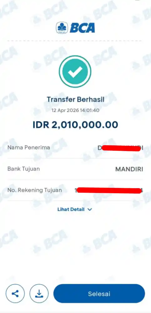 Bukti Transfer