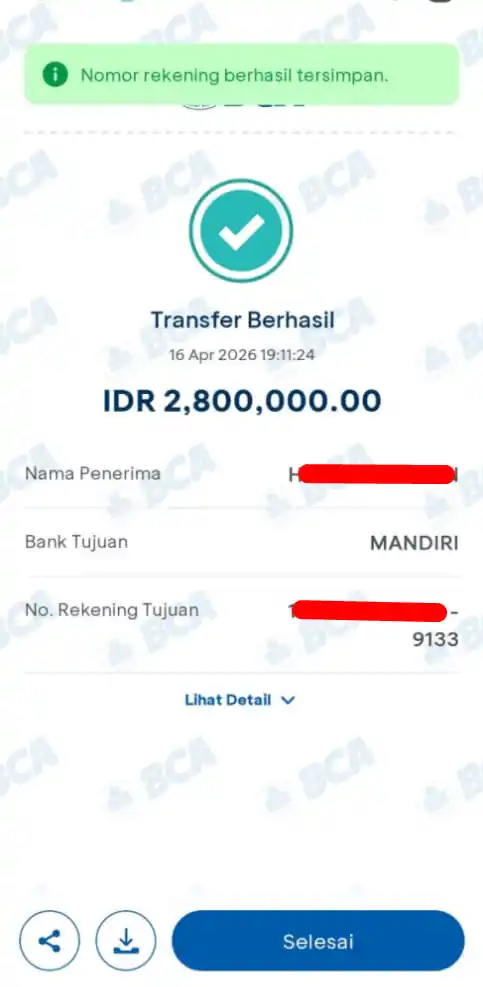 Bukti Transfer