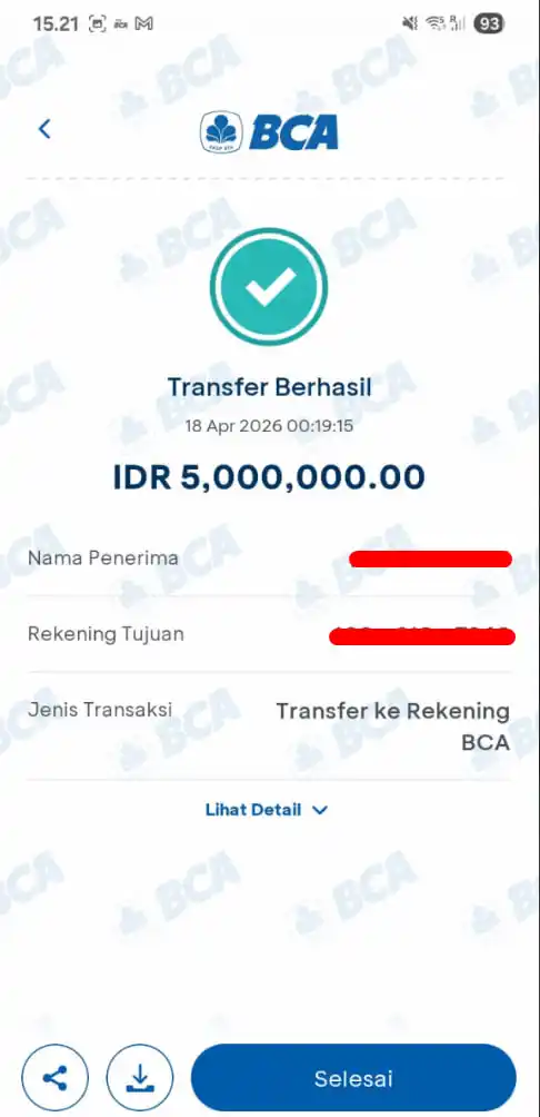 Bukti Transfer