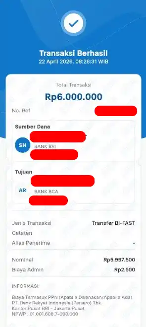 Bukti Transfer