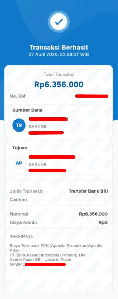 Bukti Transfer