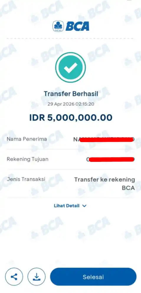 Bukti Transfer