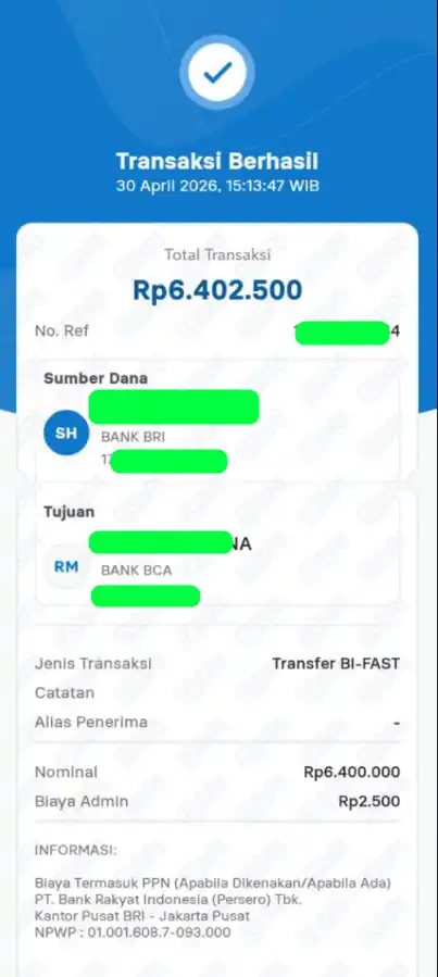 Bukti Transfer