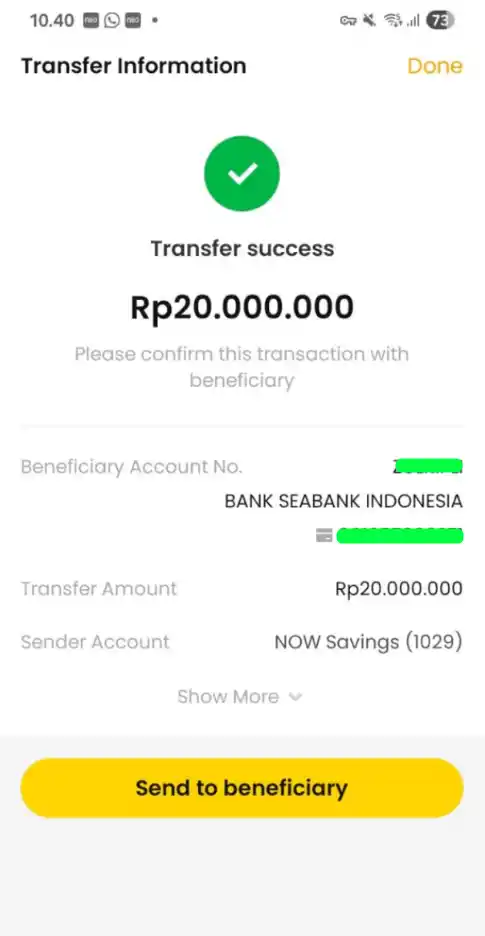 Bukti Transfer