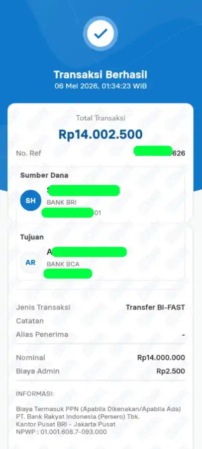Bukti Transfer