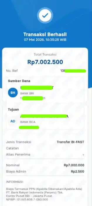 Bukti Transfer