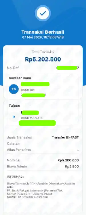 Bukti Transfer