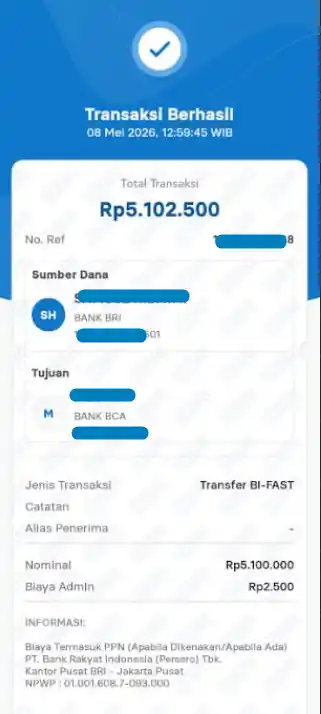 Bukti Transfer