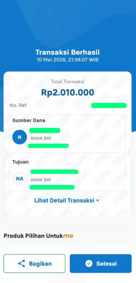 Bukti Transfer