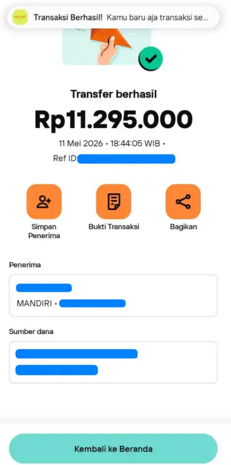 Bukti Transfer
