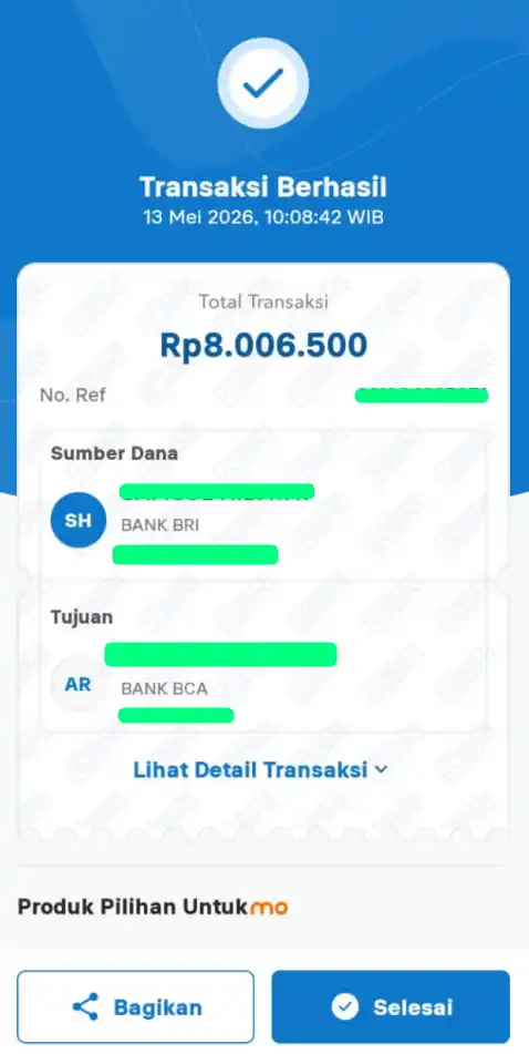Bukti Transfer