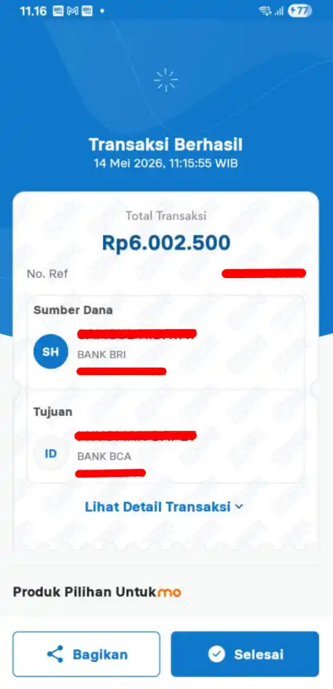 Bukti Transfer