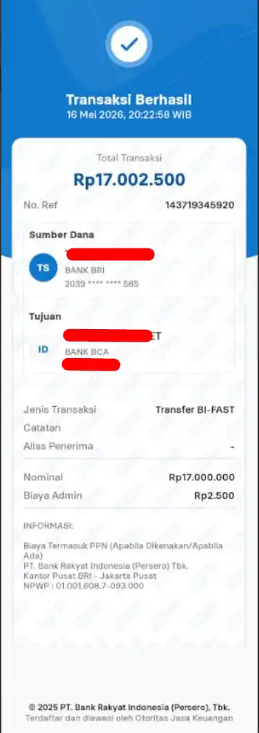 Bukti Transfer