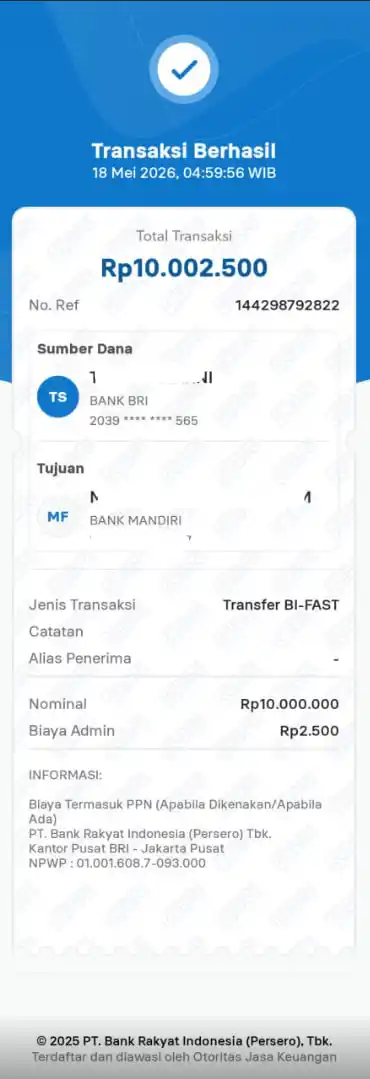 Bukti Transfer