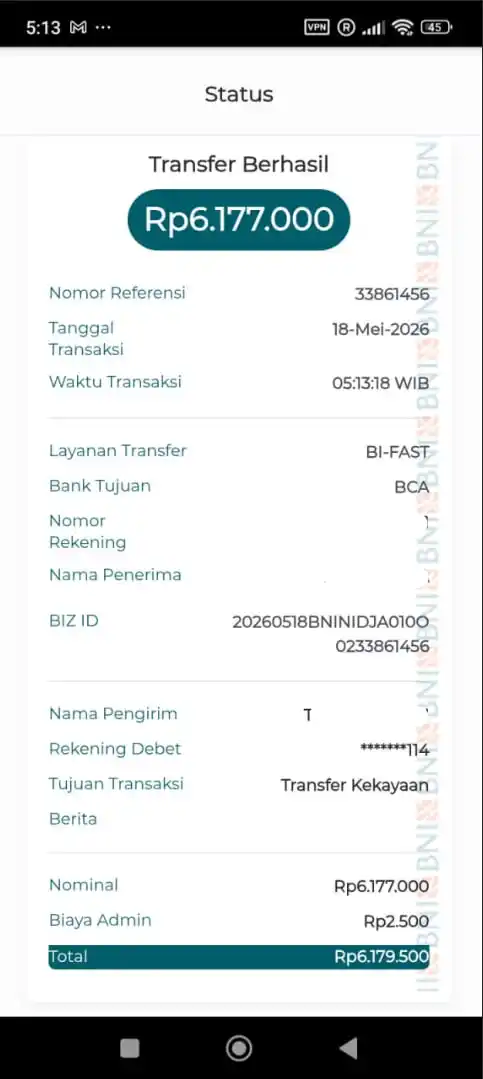 Bukti Transfer