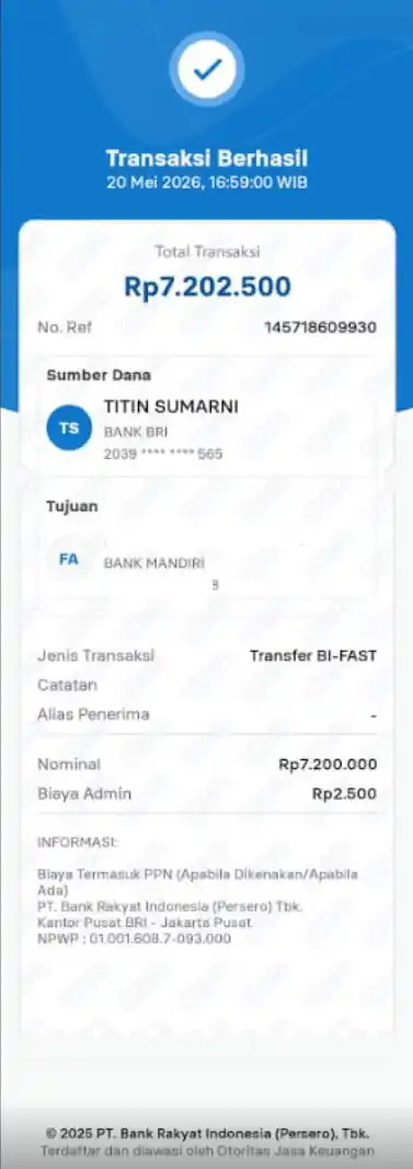 Bukti Transfer