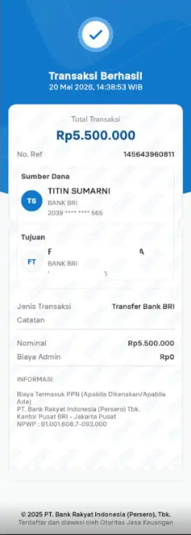 Bukti Transfer