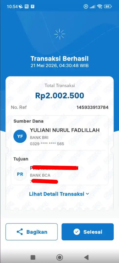 Bukti Transfer