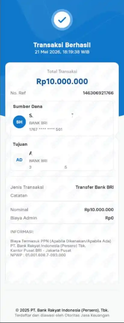 Bukti Transfer
