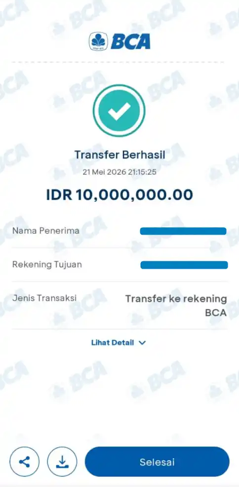 Bukti Transfer