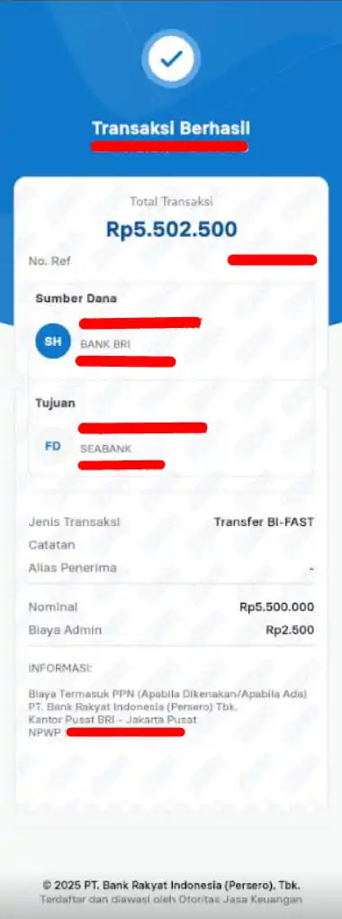 Bukti Transfer
