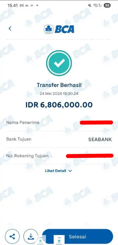 Bukti Transfer