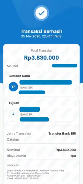 Bukti Transfer