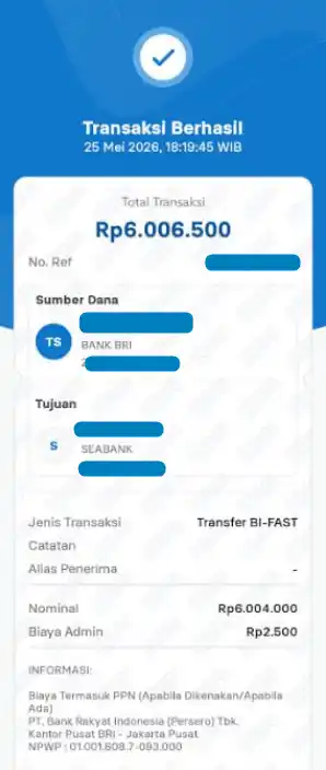 Bukti Transfer