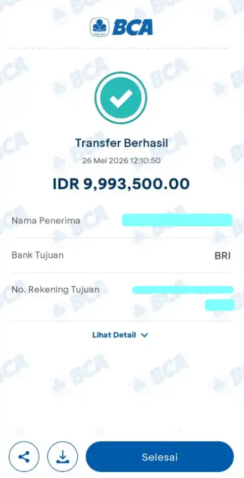Bukti Transfer