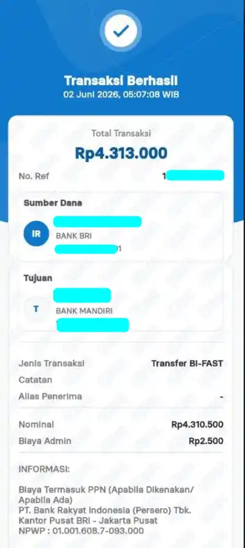 Bukti Transfer