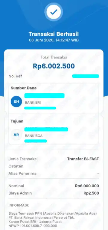 Bukti Transfer