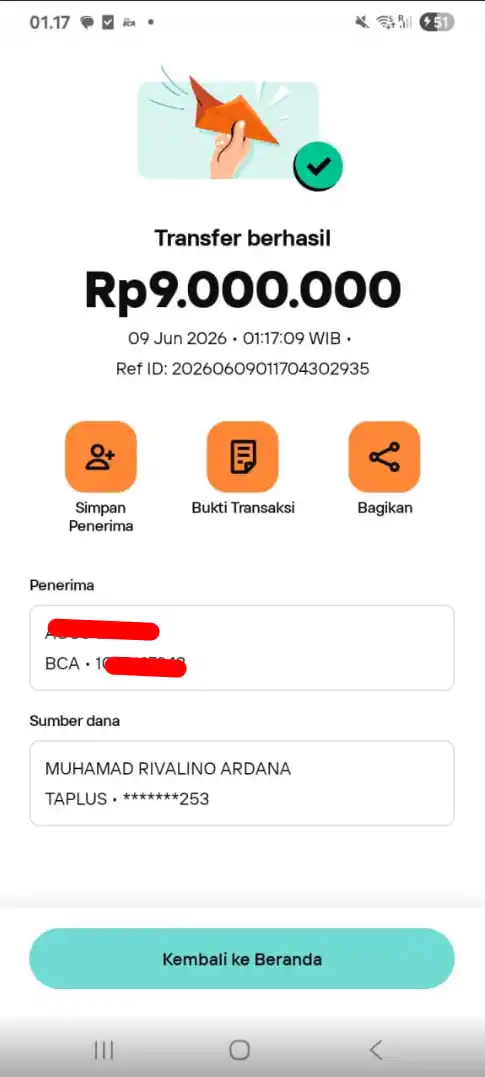 Bukti Transfer