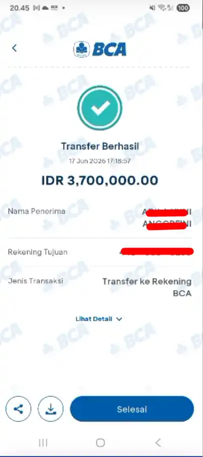 Bukti Transfer