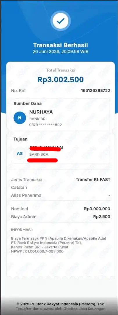 Bukti Transfer