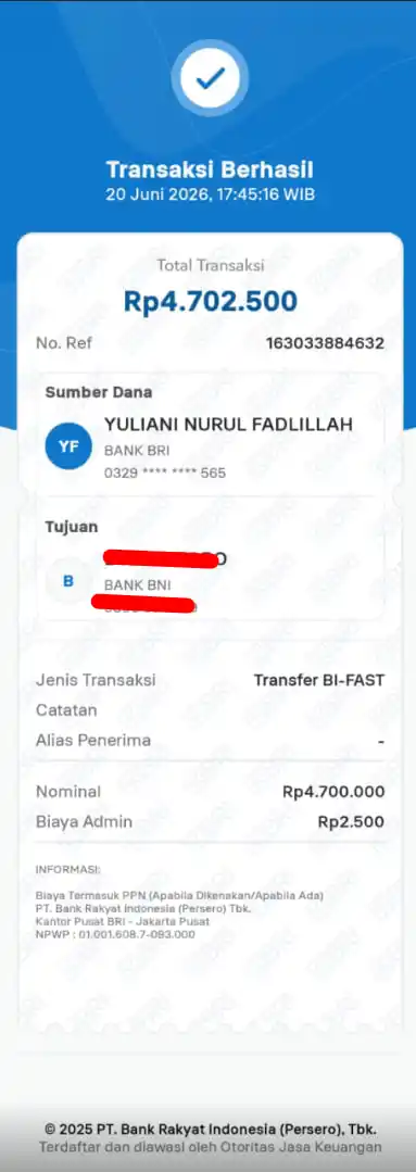 Bukti Transfer