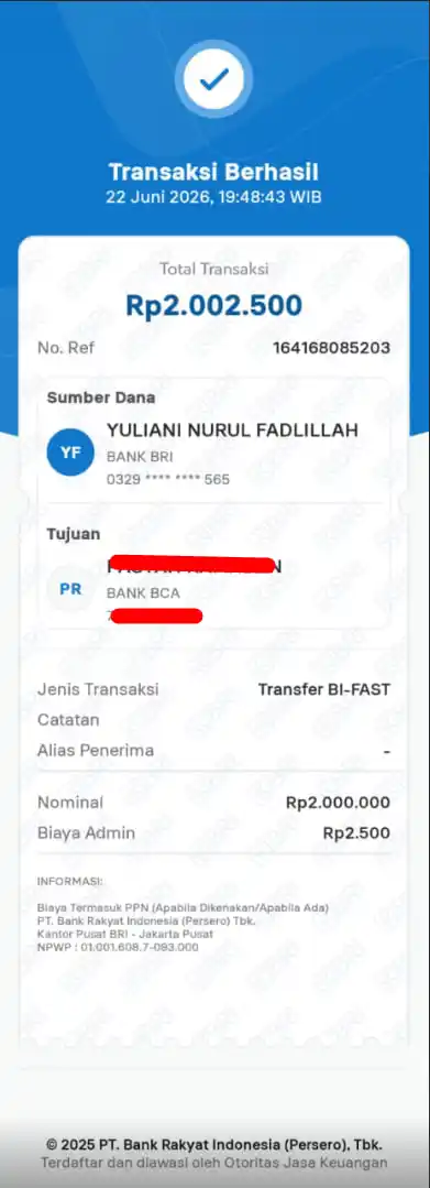 Bukti Transfer