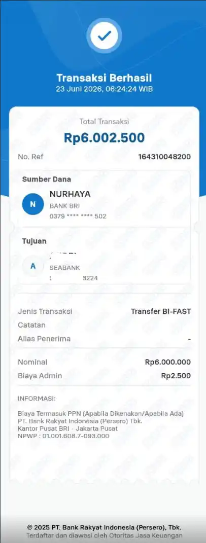 Bukti Transfer
