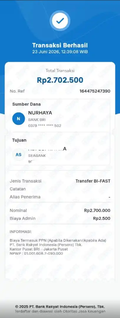 Bukti Transfer