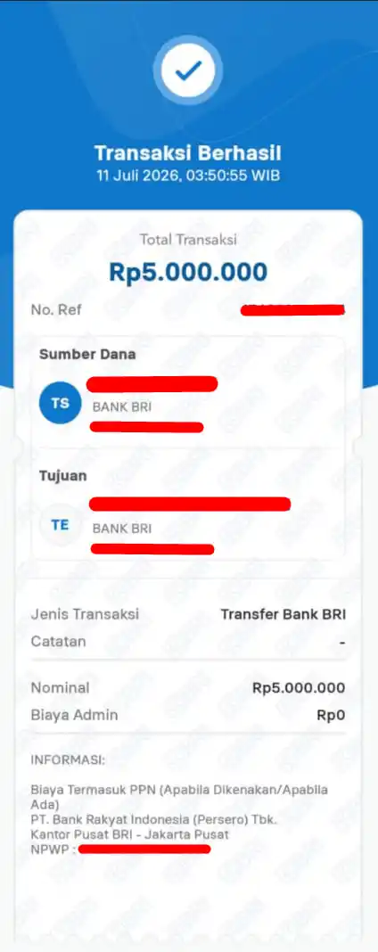 Bukti Transfer