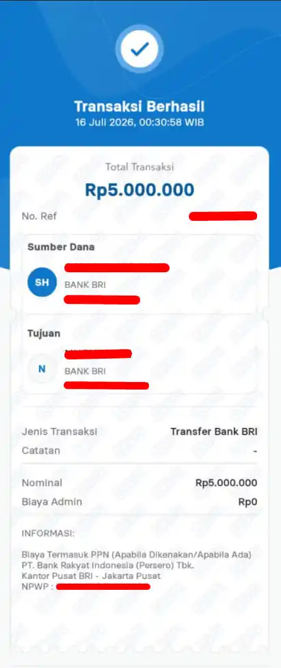 Bukti Transfer