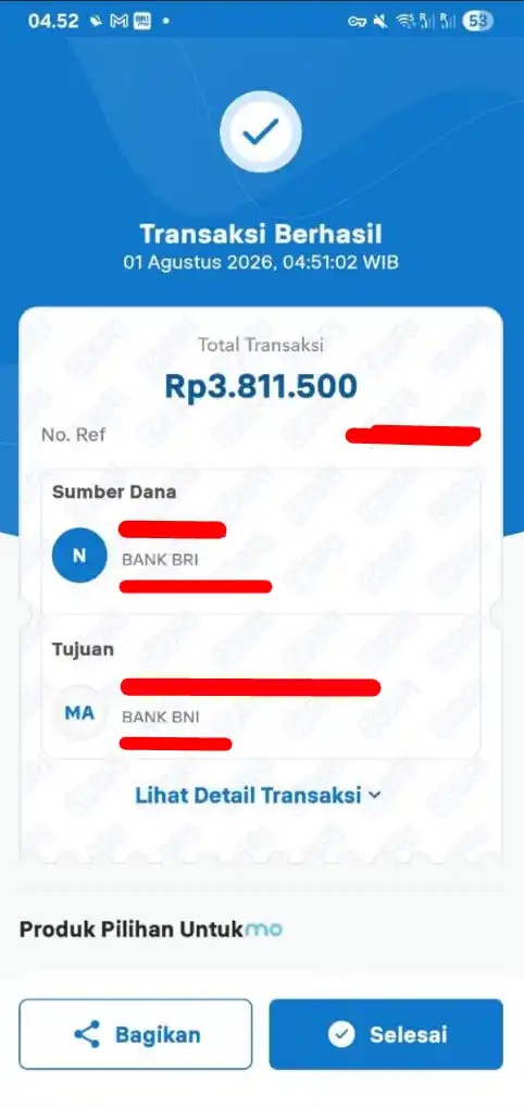 Bukti Transfer