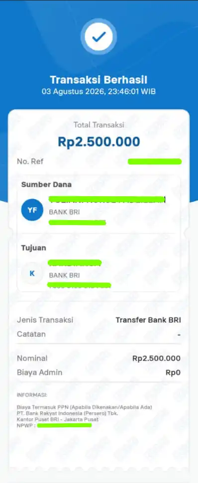 Bukti Transfer