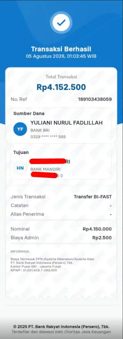 Bukti Transfer